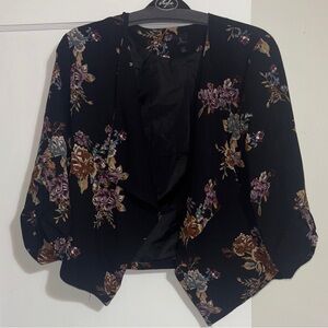 Jules & Leopold Black Floral Blazer
